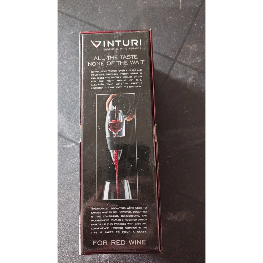 Vinturi Essential Wine Aerator Red Wine Perfect Aeration Taste‎ No Wait